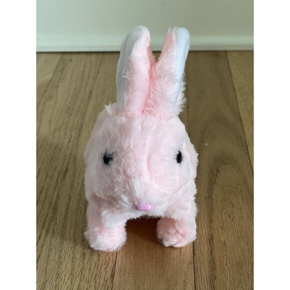 Hopping Rabbit Interactive Electronic Pet Plush Bunny Toy Pink New - Picture 4 of 10